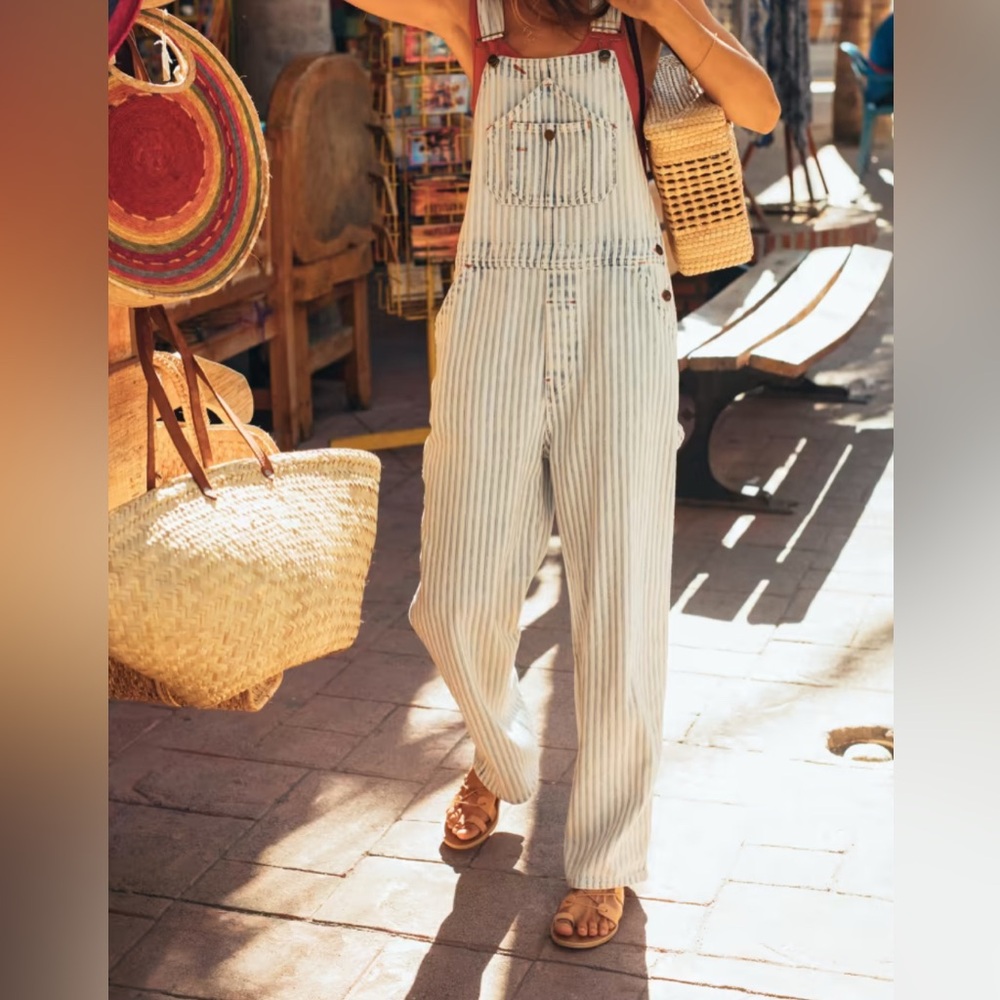 Faherty Topsail Overall - Railroad Stripe Sz xl